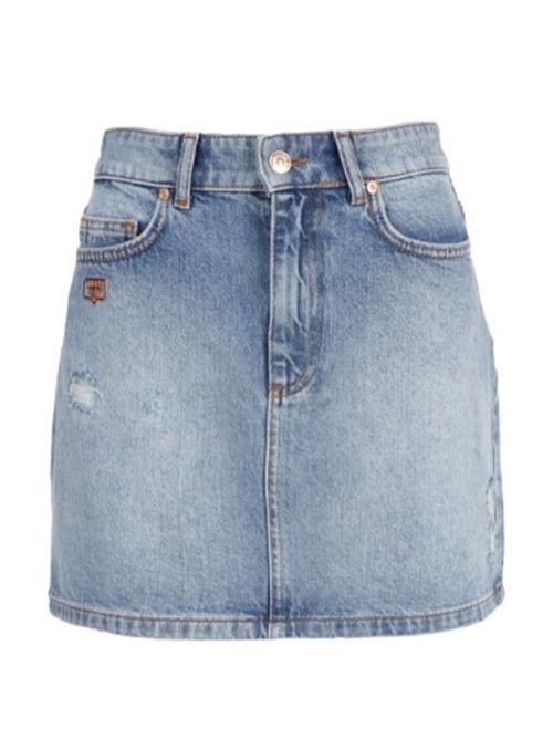 MINI GONNA IN DENIM DI COTONE EYELIKE CHIARA FERRAGNI CHIARA FERRAGNI | 72CBE802-CDW20-904